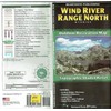Wind River Range North Outdoor Recreation Map Topographic Shaded Relief