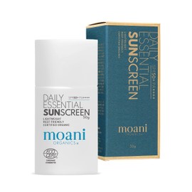 Moani Organics Sunscreen, Milky Lotion, 1.8 oz (50 g) (For Face and Body) SPF50+ PA++++ (Lemongrass & Lavender)
