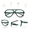 AMOMOMA 3 Pack Retro Oversized Aviator Reading Glasses for Women