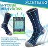 ANTSANG Merino Wandersocken Outdoor Wollsocken Warme Wolle Socken Dicke Trekking