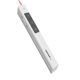 Norwii N26 Wireless Presentation Clicker, Presentation Remote, PowerPoint Clicker with Pointer for PowerPoint Presentations, Power Point Clicker Wireless Presenter - White