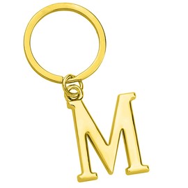 Freedale Gold Letter A-Z Keychain for Women Men Purse Handbags Metal Alphabet Initial Letter Key Ring Novelty-keychain (M)