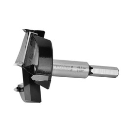 Mollom (66.7mm|2-5/8") Triple Flute Forstner Drill Bit for Woodworking with 3-Cutter YG8 Carbide Tipped of 2.0mm,Hinge Cutter Tool Kits for Hard Soft Wood, Plastic, Plywood