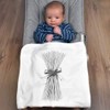 Azeeda 'Spaghetti Pasta with Ribbon' Cotton Baby Blanket/Shawl (BY00040581)
