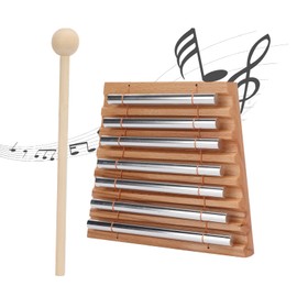 Woodstock Wind Chimes Energy Chime 7 Tone Hand Chimes Percussion Instrument with Mallet Stress Relief Yoga Meditation Classroom Management Meditation Gifts