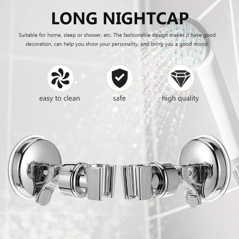 Shower Head Holder Suction Cup, 360° Rotatable Super Power Waterproof