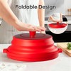 2 in 1 Microwave Splatter Cover for Food with Anti-scald