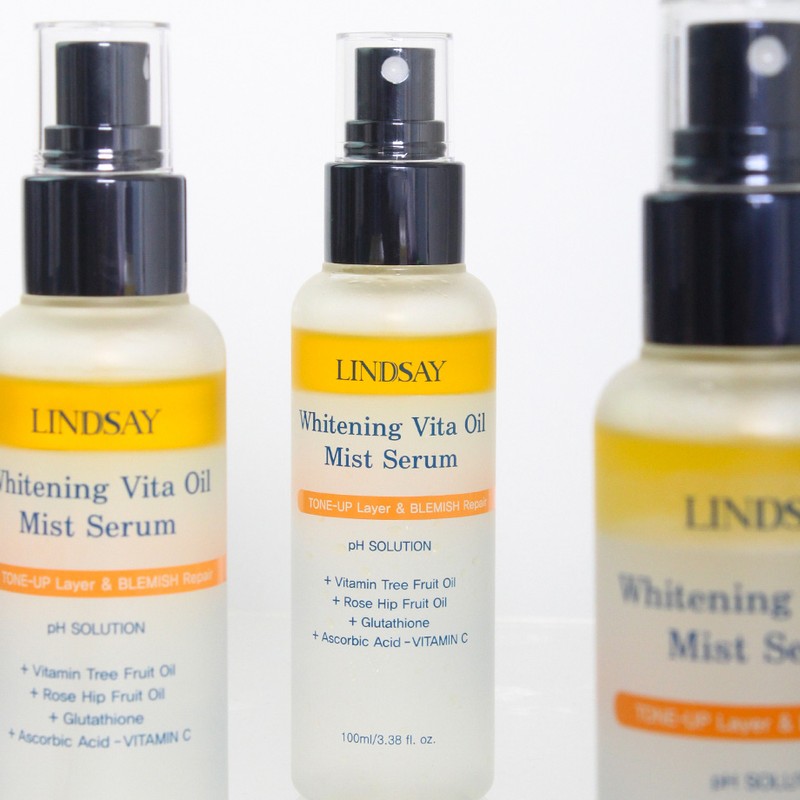 LINDSAY Vitamin Oil Whitening Serum Glow Mist Pigmentation Removal Cream
