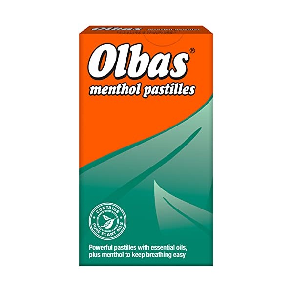 Olbas Menthol Pastilles 45G - Powerful pastilles with essential oils, plus menthol to keep breathing easy