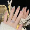 Nail Tip, Long False Claws, Stylish, Cat Eye Stone, Long,