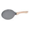 Frying Pan Wood Handle Aluminum Alloy Cooking Skillet Fast Heating