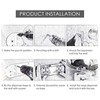 Manual Soap Pump Refillable Wall Mount Press Shampoo Soap Dispenser