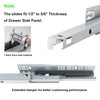 6 Pairs of 16 Inch Undermount Soft Close Drawer Slides,Bottom