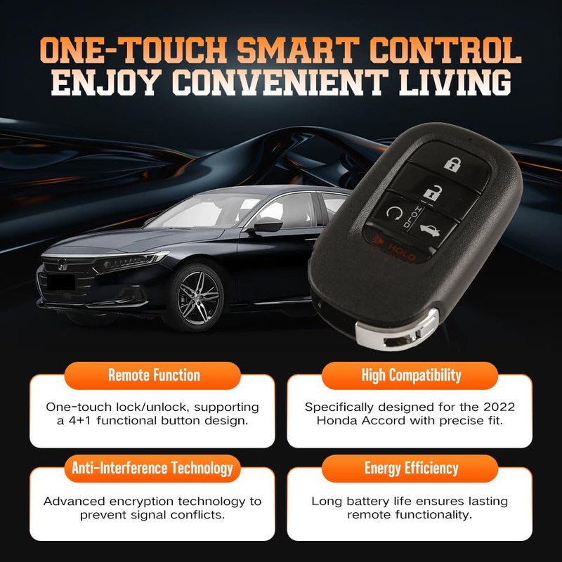 ABUDU fit for 2022 Honda Accord Smart Key Remote Key
