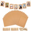 joycraft 20Pcs Paper Photo Frames, 4x6 Inch Kraft Cardboard Picture