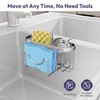 SWTYMIKI Sponge Holder for Kitchen Sink - Movable Kitchen Caddy