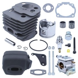 For Husqvarna 46mm Cylinder Piston Carburetor Muffler Kit For Husqvarna 55 51 Chainsaw Parts