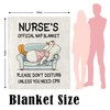 Ebmdsia Nurse Gifts for Women, Nurse Week Appreciation Gifts Blanket