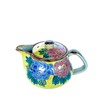 Kutani [Teapot/Teapot] Large, Dark Painted Peony [Back Picture]