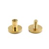SILMEN Quality Flat Head/Concave Head Solid Brass Chicago Screw Rivets