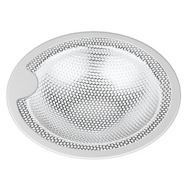 IRETION Unit Bath Garbage Trap, Hair Catcher, Punched Holes, Stainless Steel, Drain Size: 3.1 – 4.0 inches (80 – 102 mm)