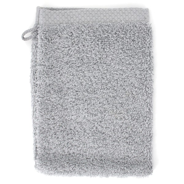 Wash Mitt 16 x 21 cm grey made of pure