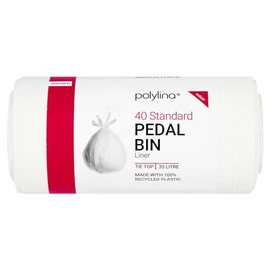 Polylina, Pedal Bin Liners Recycled Plastic White