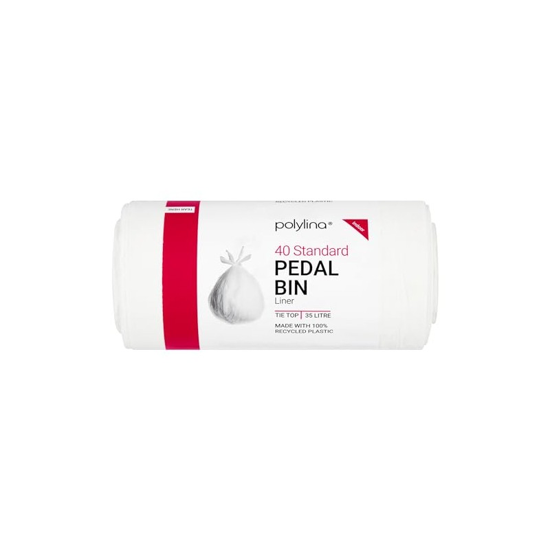 Polylina, Pedal Bin Liners Recycled Plastic White