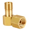 Gas Connection Angle 1/4 Inch Left 90° Corner Connector Brass