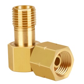 Gas Connection Angle 1/4 Inch Left 90° Corner Connector Brass for Gas Hose Angle, Gas Stove and Gas Stove in Caravan Motorhomes