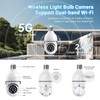 3MP Light Bulb security camera, 360° Auto Tracking, Human Motion