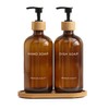 Hand and Dish Soap Dispenser Set - Kitchen Soap Dispenser
