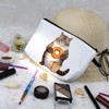Livel lhood Donut Cat Makeup Bag Cute Small Organizer Zipper