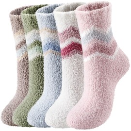 Trifabricy Fuzzy Socks for Women - Fluffy Socks Women, Cozy Socks Slipper Socks for Women, Women's Ultra Soft Winter Thick Warm Fuzzy Sleeping Socks for Home, Candy Colorful