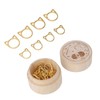 30pcs Stitch Marker Rings Cute Cat Head Shape Crochet Stitch