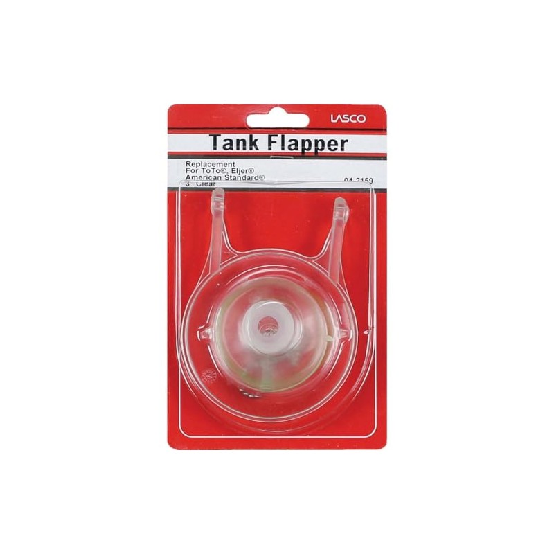 LASCO 04-2159 Replacement Toilet Flapper with Chain for 3-Inch Flush