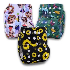3 Pañales Reutilizables Y Ajustables  6 Insertos 1 Wetbag                                                                                             