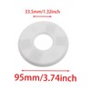 GWYAN 2 Pack Wall Split Flange ABS Round Escutcheon Plate