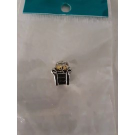 Pugster Gold Cat in a Chair - Made by Pugster - Bracelet Charms- Brand new