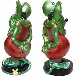 FUNKO Wacky Wobbler RAT FINK (Metallic Green) Rat Fink Bobbing Head Bobbing Head Figure Rat Fink RF Goods