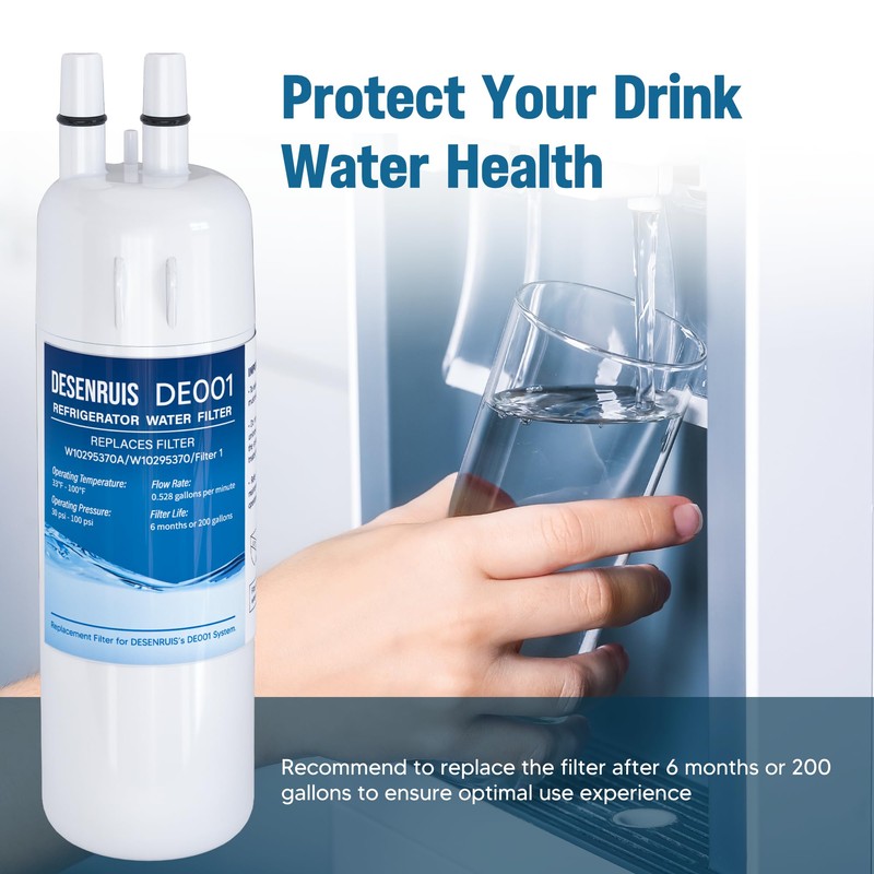 W10295370A Water Filter Replacement Compatible with W10295370, EDR1RXD1, Filter 1,