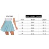 Sinono Basic Stretch Solid Flared Casual Mini Falda de patinaje