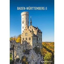 Baden-Württemberg 2024 Picture Calendar 23.7 x 34 cm Regional Calendar Wall Calendar with Space for Notes Alpha Edition