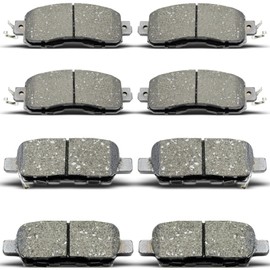DYZJKWJW D905 D1650 Front Rear Ceramic Brake Pads Set Fit For 2014-2018 Nissan altima All Models(2013 Sedan Models ONLY), For 2019-2020 Nissan Altima Only fit FWD (8 pcs)