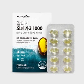 HIS STORE Nutra Life Low Temperature Extraction Method Altige Omega 3 1000 (628mg x 60 capsules)