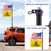 IOEN 20FT Telescoping Flag Pole Kit with Tire Mount &