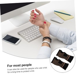 Healvian 1pair Copper Fiber Elastic Hand and Wrist Sleeves Sports Protection for Men and Women for Weightlifting Gym Tennis