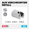 Tesa® SPAA shower set (rod, hose, head), chrome-plated, rust-proof