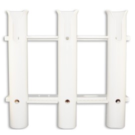 FLADEN Triple Upright Sea Fishing Boat Anti Corrosion Plastic Rod Holder - Designed for Screw Fittings [25-1232]