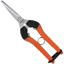 Cactus Shock Absorbing Bud Cutting Scissors, Perfect for Tomatoes, Eggplant, Cucumbers, Blade Length 1.9 inches (48 mm), Tendonitis Prevention Item No. AG-8